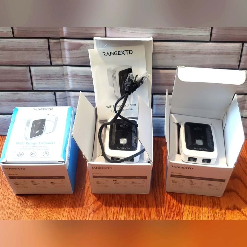 Wifi Range Extender (3x) RangeXTD 300 Mbps AP/Router SET of 3 NEW WiFi Range